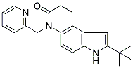 N-(2-TERT-BUTYL-(1H)-INDOL-5-YL)-N-(2-PYRIDINYLMETHYL)PROPANAMIDE 结构式