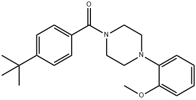 4-(TERT-BUTYL)PHENYL 4-(2-METHOXYPHENYL)PIPERAZINYL KETONE 结构式