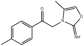 2-[2-IMINO-4-METHYL-1,3-OXAZOL-3(2H)-YL]-1-(4-METHYLPHENYL)-1-ETHANONE 结构式