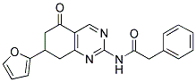 N-[7-(2-FURYL)-5-OXO-5,6,7,8-TETRAHYDROQUINAZOLIN-2-YL]-2-PHENYLACETAMIDE 结构式