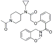 2-[2-((1-ACETYLPIPERIDIN-4-YL)CYCLOPROPYLAMINO)-2-OXOETHOXY]-N-(2-METHOXYBENZYL)BENZAMIDE 结构式