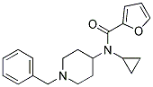 N-(1-BENZYLPIPERIDIN-4-YL)-N-(CYCLOPROPYL)FURAN-2-CARBOXAMIDE 结构式