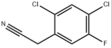 2-(2,4-二氯-5-氟苯基)乙腈 结构式