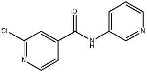 2-氯-N-(吡啶-3-基)异烟酰胺 结构式