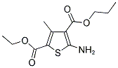 5-AMINO-3-METHYL-THIOPHENE-2,4-DICARBOXYLIC ACID 2-ETHYL ESTER 4-PROPYL ESTER 结构式