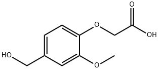 (4-HYDROXYMETHYL-2-METHOXY-PHENOXY)-ACETIC ACID 结构式