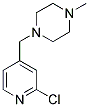 1-[(2-CHLOROPYRIDIN-4-YL)METHYL]-4-METHYLPIPERAZINE 结构式