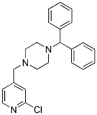 1-[(2-CHLOROPYRIDIN-4-YL)METHYL]-4-(DIPHENYLMETHYL)PIPERAZINE 结构式