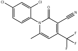 1-(2,4-DICHLOROPHENYL)-6-METHYL-2-OXO-4-(TRIFLUOROMETHYL)-1,2-DIHYDRO-3-PYRIDINECARBONITRILE