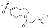 4-[5-(METHYLSULFONYL)-2,3-DIHYDRO-1H-INDOL-1-YL]-4-OXOBUTANOIC ACID 结构式