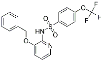 (3-(PHENYLMETHOXY)(2-PYRIDYL))((4-(TRIFLUOROMETHOXY)PHENYL)SULFONYL)AMINE 结构式