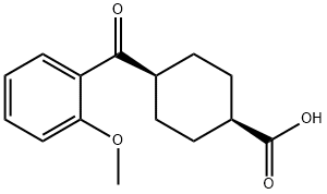 CIS-4-(2-METHOXYBENZOYL)CYCLOHEXANE-1-CARBOXYLIC ACID 结构式