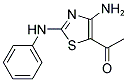 1-(4-AMINO-2-PHENYLAMINO-THIAZOL-5-YL)-ETHANONE 结构式