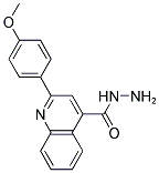 2-(4-METHOXYPHENYL)QUINOLINE-4-CARBOXYLIC ACID HYDRAZIDE 结构式