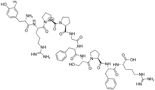 ([125I]-TYR0)-BRADYKININ 结构式