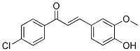 1-(4-CHLOROPHENYL)-3-(4-HYDROXY-3-METHOXYPHENYL)PROP-2-EN-1-ONE 结构式