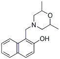 1-[(2,6-DIMETHYLMORPHOLIN-4-YL)METHYL]-2-NAPHTHOL 结构式