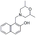 1-[(2,6-Dimethylmorpholin-4-yl)methyl]-2-naphthol 结构式