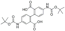 4,4'-DI-BOC-DIAMINOBIPHENYL-2,2'-DICARBOXYLIC ACID 结构式