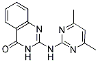 2-[(4,6-DIMETHYLPYRIMIDIN-2-YL)AMINO]QUINAZOLIN-4(3H)-ONE 结构式