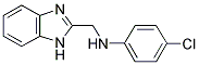 (1H-BENZOIMIDAZOL-2-YLMETHYL)-(4-CHLORO-PHENYL)-AMINE 结构式