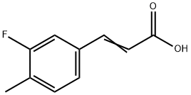 3-(3-氟-4-甲基苯基)丙烯酸 结构式