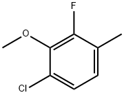 6-氯-2-氟-3-甲基苯甲醚 结构式