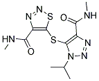 5-({1-ISOPROPYL-4-[(METHYLAMINO)CARBONYL]-1H-1,2,3-TRIAZOL-5-YL}THIO)-N-METHYL-1,2,3-THIADIAZOLE-4-CARBOXAMIDE 结构式