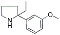 2-ETHYL-2-(3-METHOXYPHENYL)PYRROLIDINE 结构式