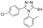 5-(4-CHLORO-PHENYL)-4-O-TOLYL-4H-[1,2,4]TRIAZOLE-3-THIOL 结构式