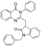 2-((1-BENZYL-2-OXOINDOLIN-3-YL)METHYL)-3-PHENYLQUINAZOLIN-4(3H)-ONE 结构式