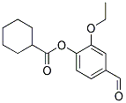 环己烷羧酸2-乙氧基-4-甲酰-苯酯 结构式