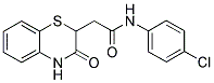 N-(4-CHLOROPHENYL)-2-(3-OXO-3,4-DIHYDRO-2H-1,4-BENZOTHIAZIN-2-YL)ACETAMIDE 结构式