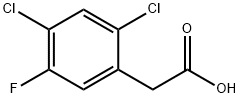 2,4-二氯-5-氟苯乙酸 结构式