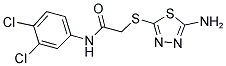 2-[(5-AMINO-1,3,4-THIADIAZOL-2-YL)THIO]-N-(3,4-DICHLOROPHENYL)ACETAMIDE 结构式