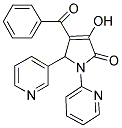 4-BENZOYL-3-HYDROXY-1-PYRIDIN-2-YL-5-PYRIDIN-3-YL-1,5-DIHYDRO-2H-PYRROL-2-ONE 结构式