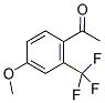4'-甲氧基-2'-(三氟甲基)苯乙酮 结构式