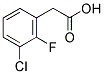 3-CHLORO-2-FLUOROPHENYLACETIC ACID 结构式