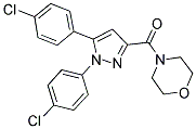 [1,5-BIS(4-CHLOROPHENYL)-1H-PYRAZOL-3-YL](MORPHOLINO)METHANONE 结构式