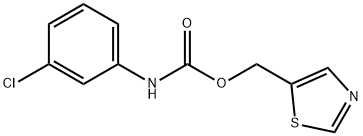 1,3-THIAZOL-5-YLMETHYL N-(3-CHLOROPHENYL)CARBAMATE 结构式