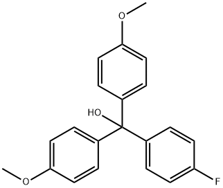 4,4'-DIMETHOXY-4''-FLUOROTRITYL ALCOHOL 结构式