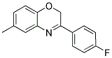 3-(4-FLUOROPHENYL)-6-METHYL-2H-1,4-BENZOXAZINE 结构式