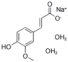 FERULIC ACID SODIUM SALT DIHYDRATE 结构式