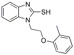 1-[2-(2-METHYLPHENOXY)ETHYL]-1H-BENZIMIDAZOLE-2-THIOL 结构式