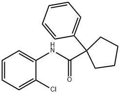 N-(2-CHLOROPHENYL)(PHENYLCYCLOPENTYL)FORMAMIDE 结构式
