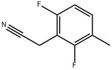 2,6-二氟-3-甲基苯乙腈 结构式
