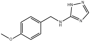 N-(4-METHOXYBENZYL)-1H-1,2,4-TRIAZOL-5-AMINE 结构式