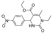 1-Ethyl-6-methyl-4-(4-nitro-phenyl)-2-oxo-1,2,3,4-tetrahydro-pyrimidine-5-carboxylic acid ethyl ester 结构式