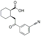 CIS-2-[2-(3-CYANOPHENYL)-2-OXOETHYL]CYCLOHEXANE-1-CARBOXYLIC ACID 结构式