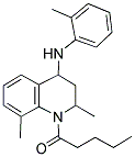 1-(4-(O-TOLUIDINO)-2,8-DIMETHYL-3,4-DIHYDROQUINOLIN-1(2H)-YL)PENTAN-1-ONE 结构式